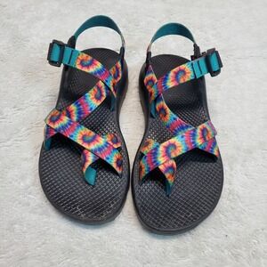 Chacos Z/1 Tie Dye Black Comfort Sport Sandal Women 8 Hiking Strappy Classic
